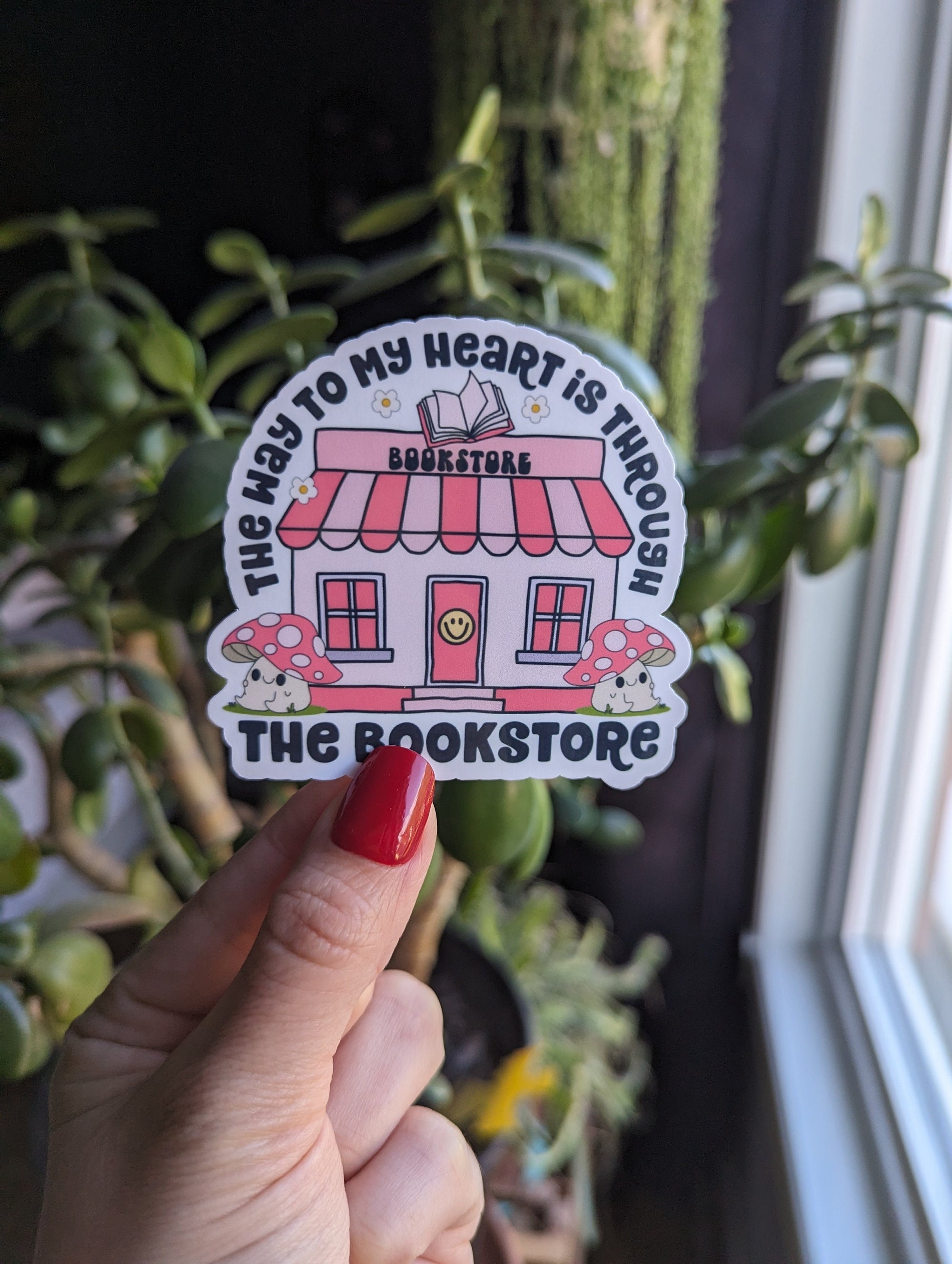 The way to my heart is through the bookstore, bookish stickers for kindle, book gifts for book lovers, smut reader stickers for her, booktok