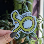 Taurus sticker for kindle, astrology stickers for water bottle, zodiac sign sticker, horoscope, witchy gifts for her, metaphysical gifts
