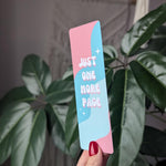 Just one more page bookmark, cute pastel retro aesthetic, bookworm gifts, book gift for book lovers, bookish gift, reader accessories, cute