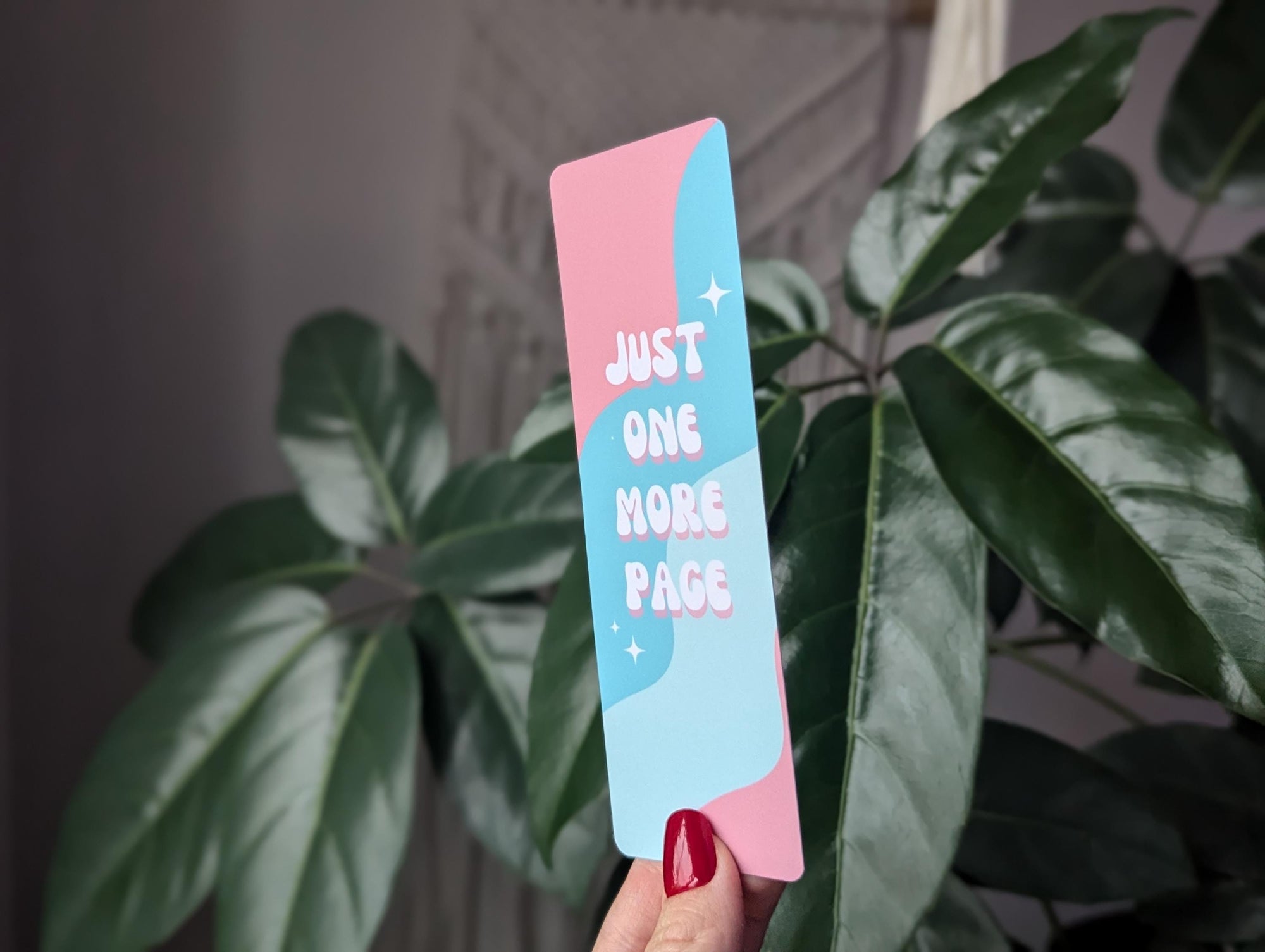 Just one more page bookmark, cute pastel retro aesthetic, bookworm gifts, book gift for book lovers, bookish gift, reader accessories, cute