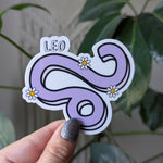 Leo sticker for kindle, astrology stickers for water bottle, zodiac sign sticker, horoscope, witchy gifts for her, metaphysical gifts