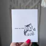 Cheer Up Bitch Card, Funny Encouragement Card, Cute Cat Greeting Card, Snarky Mental Health Card, Card for Best Friend
