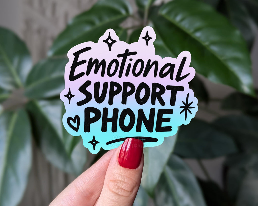 Emotional Support Phone Sticker