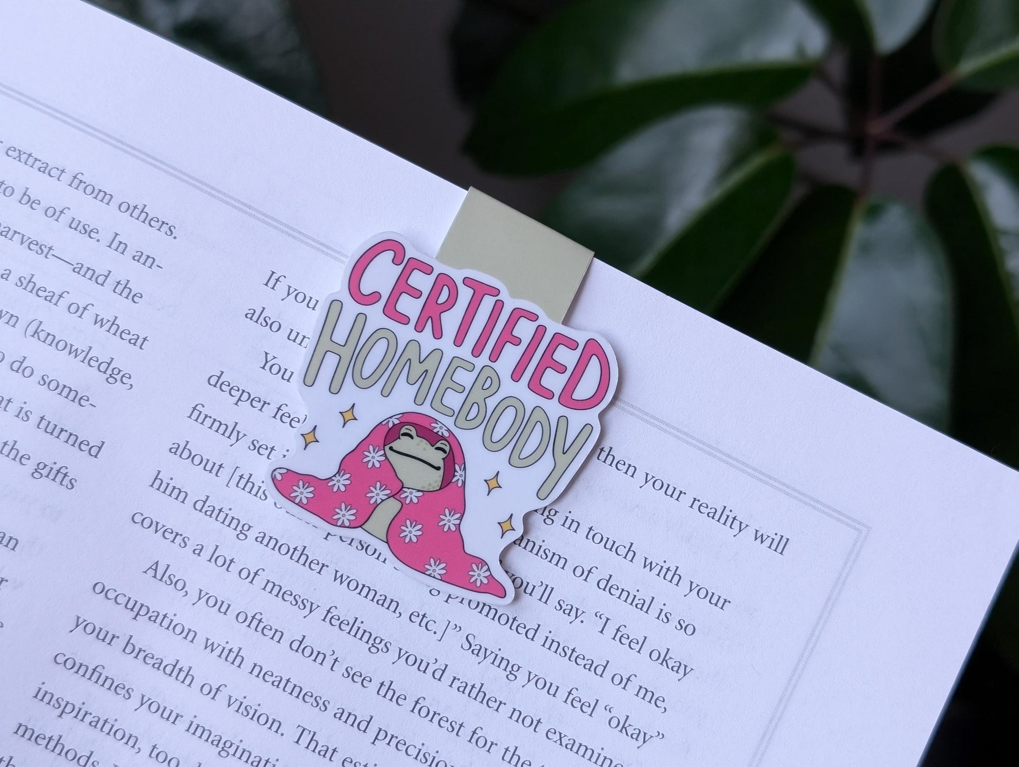 Certified Homebody Magnetic Bookmark