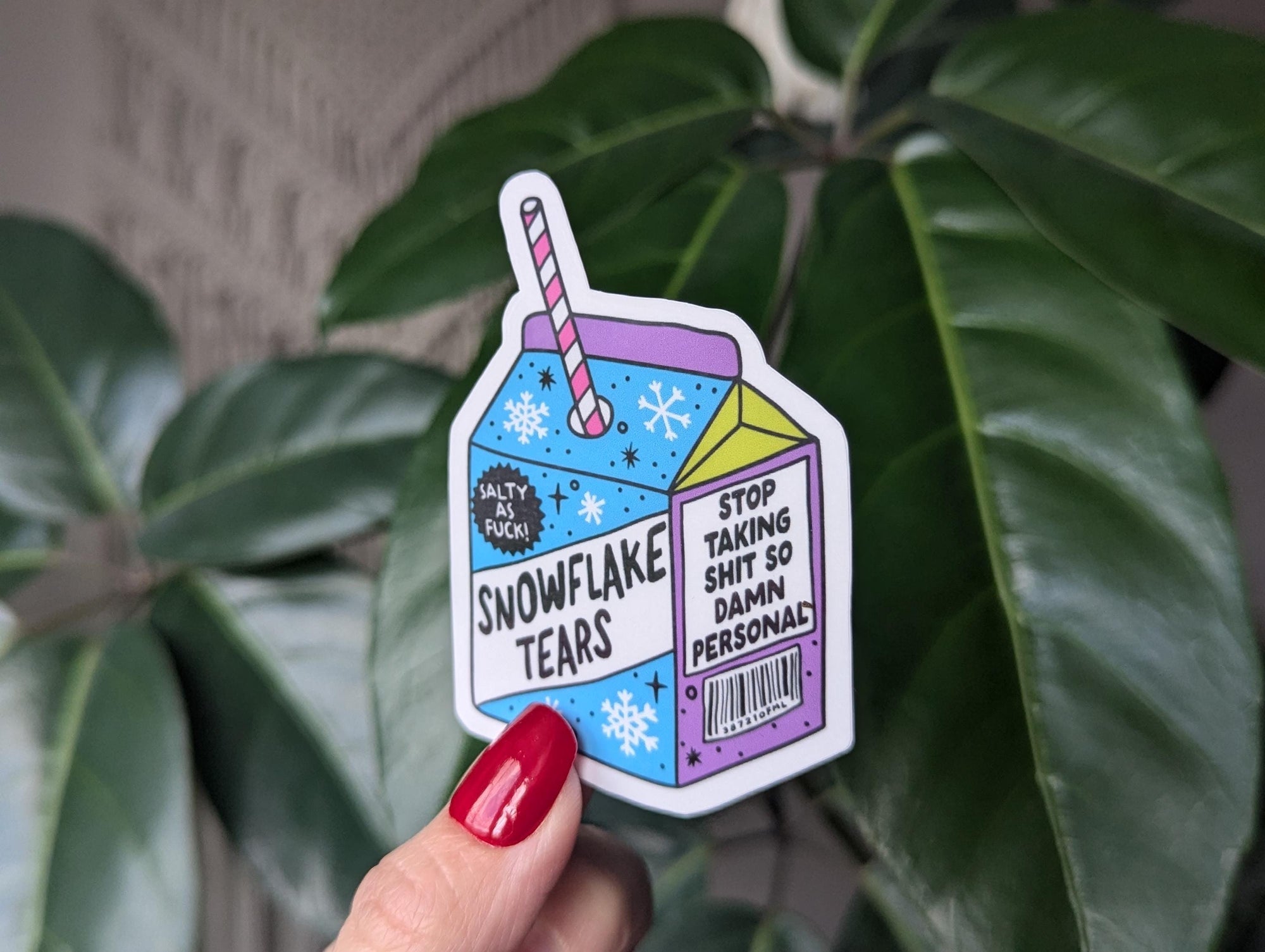 Snowflake Tears Vinyl Sticker