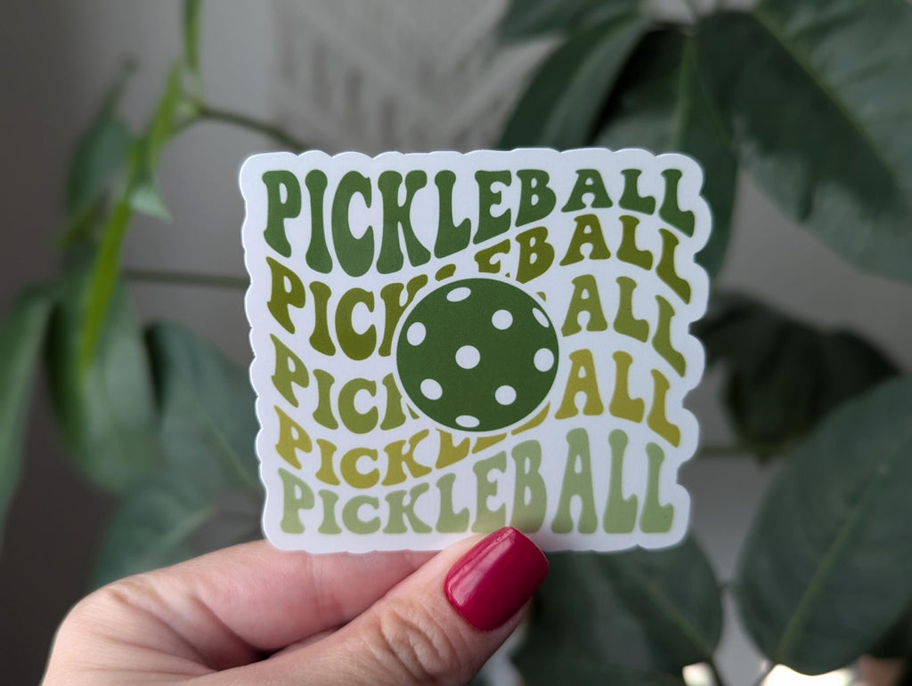 Pickleball sticker for water bottle, sport stickers for laptop, coquette gifts for sports lover, small gift for boyfriend, trendy sports