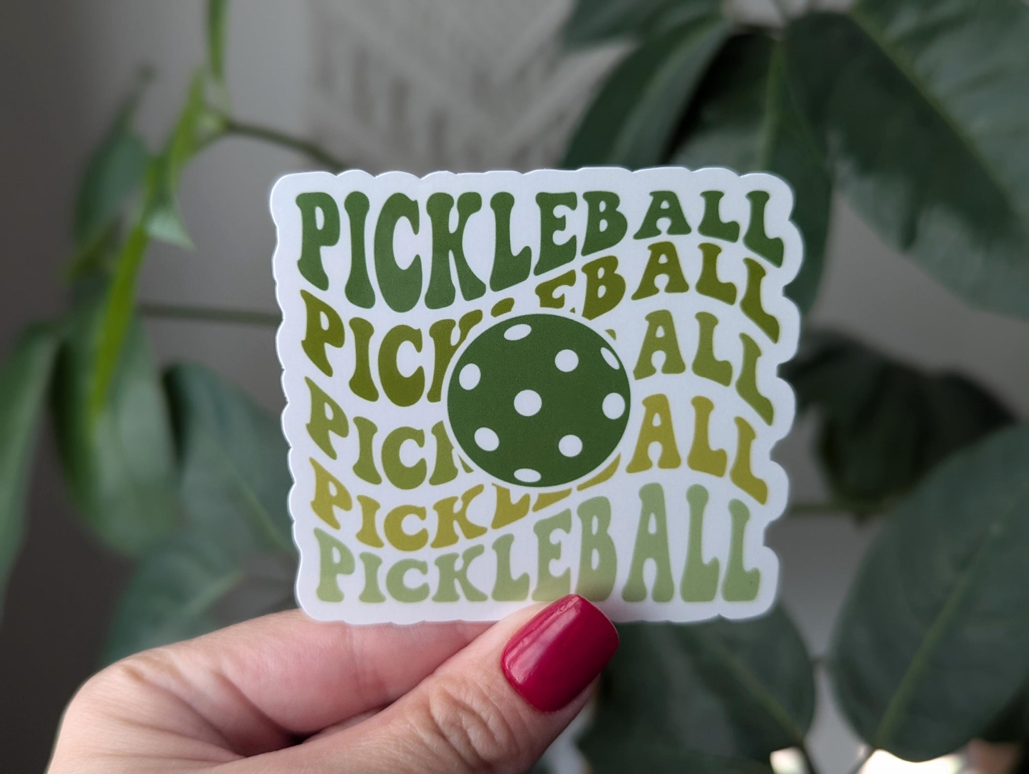Pickleball sticker for water bottle, sport stickers for laptop, coquette gifts for sports lover, small gift for boyfriend, trendy sports