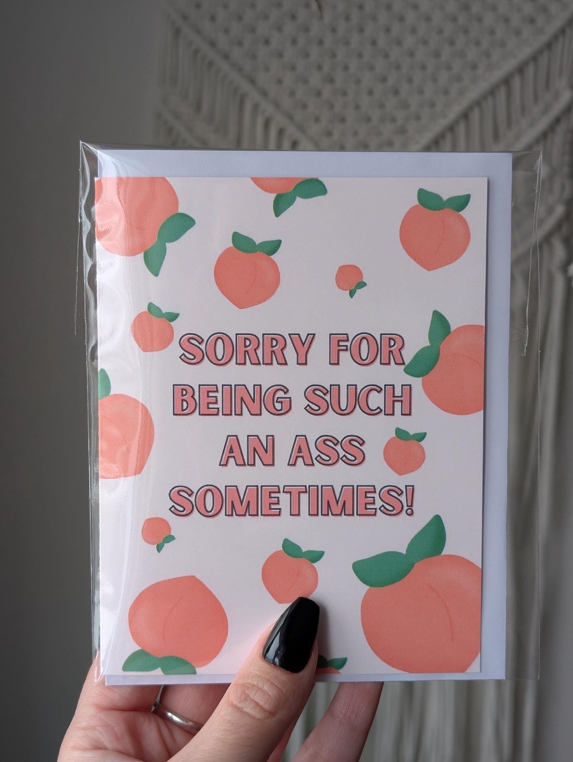 Sorry for Being Such an Ass Sometimes Apology Card