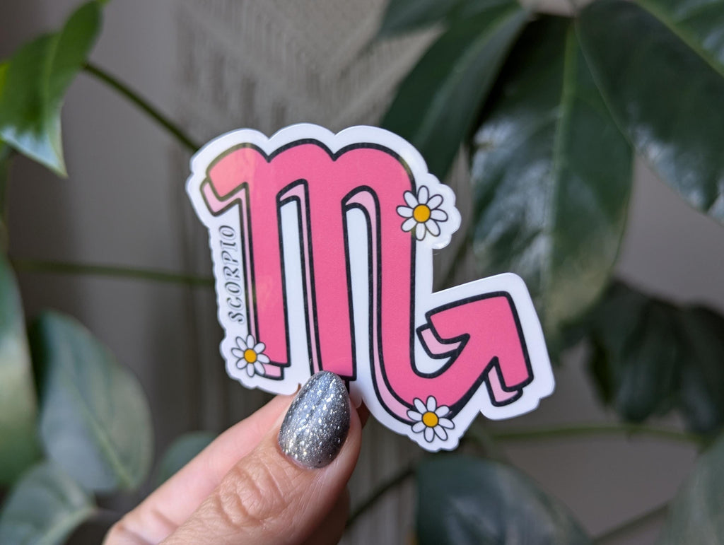 Scorpio sticker for kindle, astrology stickers for water bottle, zodiac sign stickers, horoscope, witchy gifts for her, metaphysical gifts
