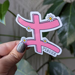 Pisces sticker for kindle, astrology stickers for water bottle, zodiac sign sticker, horoscope, witchy gifts for her, metaphysical gifts