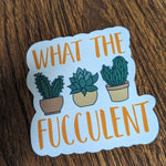 What the fucculent stickers for gardeners, plant lover sticker for hydroflask funny, succulent stickers for planner, plant gifts for grandma
