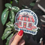 The way to my heart is through the bookstore, bookish stickers for kindle, book gifts for book lovers, smut reader stickers for her, booktok