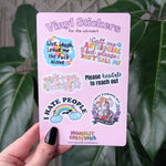 Funny introvert vinyl sticker sheet, anti social stickers for laptop, gap filler stickers for introverts, I hate people, call me antisocial