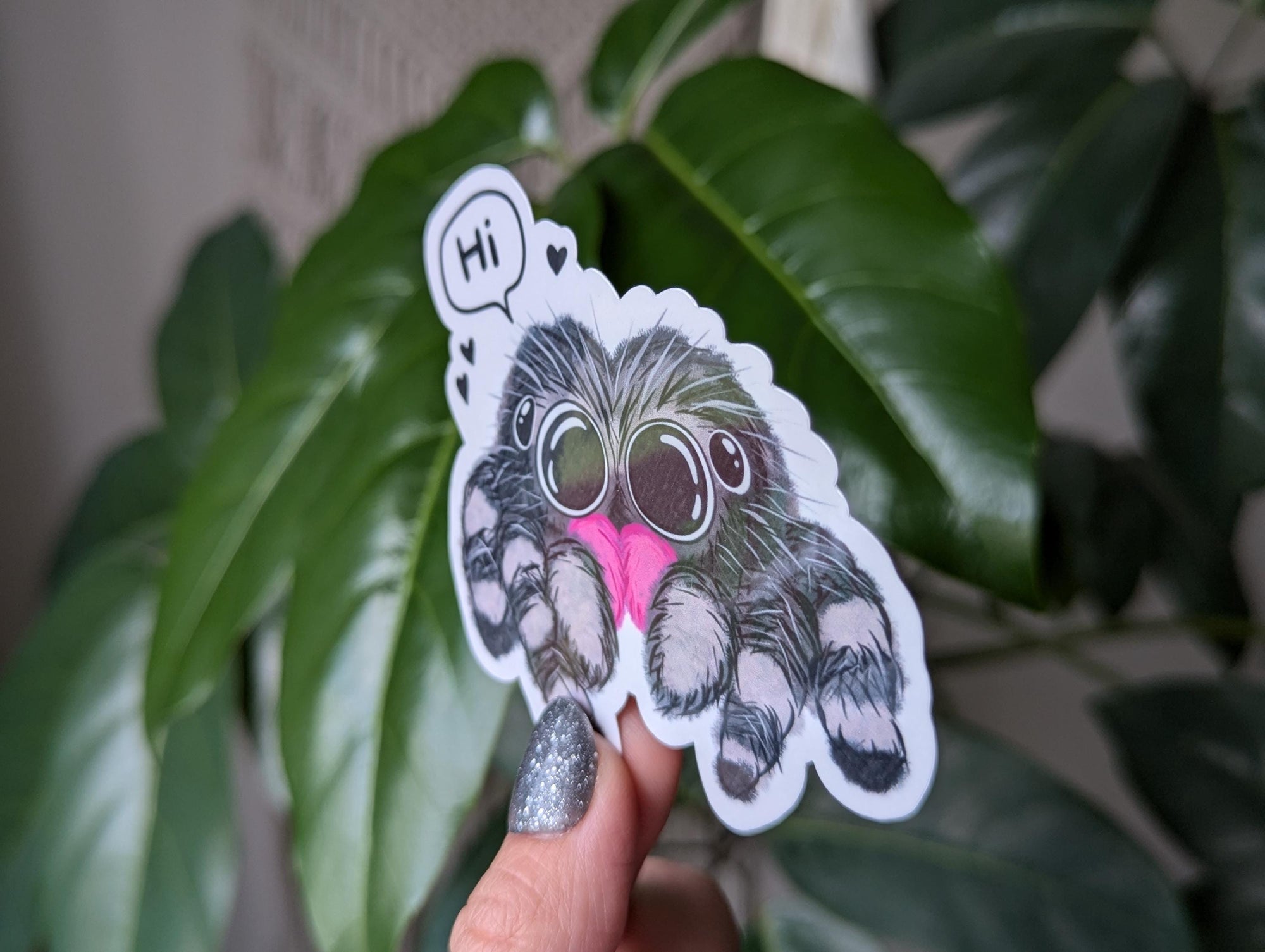 Jumping Spider Vinyl Sticker