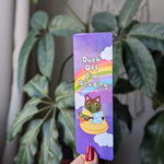Duck off in reading bookmark, bookish bookmark funny, book gift for book lovers, duck bookmark, snarky bookmark for women, booktok merch for