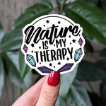 Nature Is My Therapy Vinyl Sticker