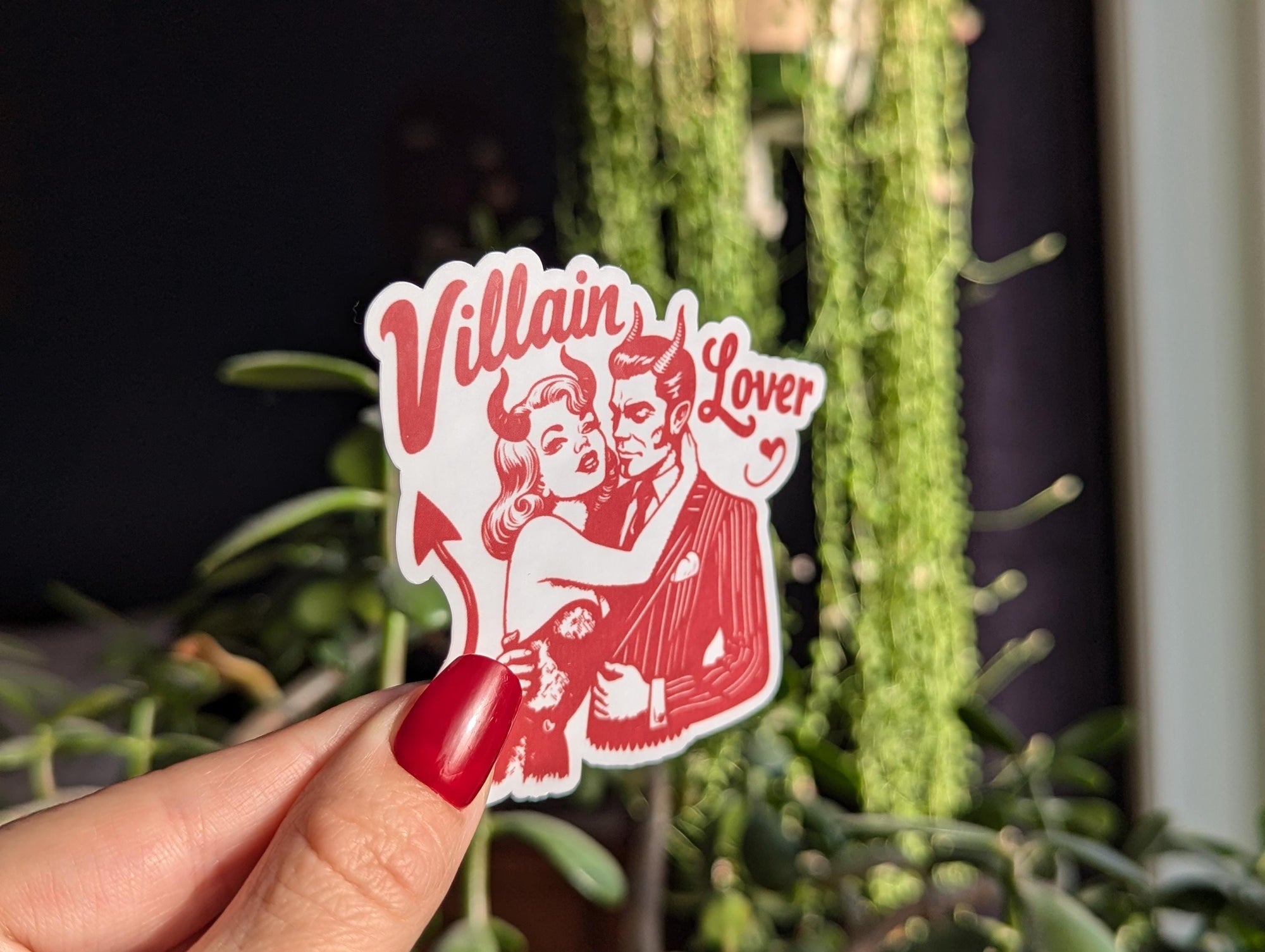 Villain Lover Vinyl Sticker - Gothic Romance Bookish Gift