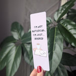 I'm not antisocial I'm just booked, funny bookmark, book gift for book lovers, introvert bookmark, booktrovert, bookish, coffee and books