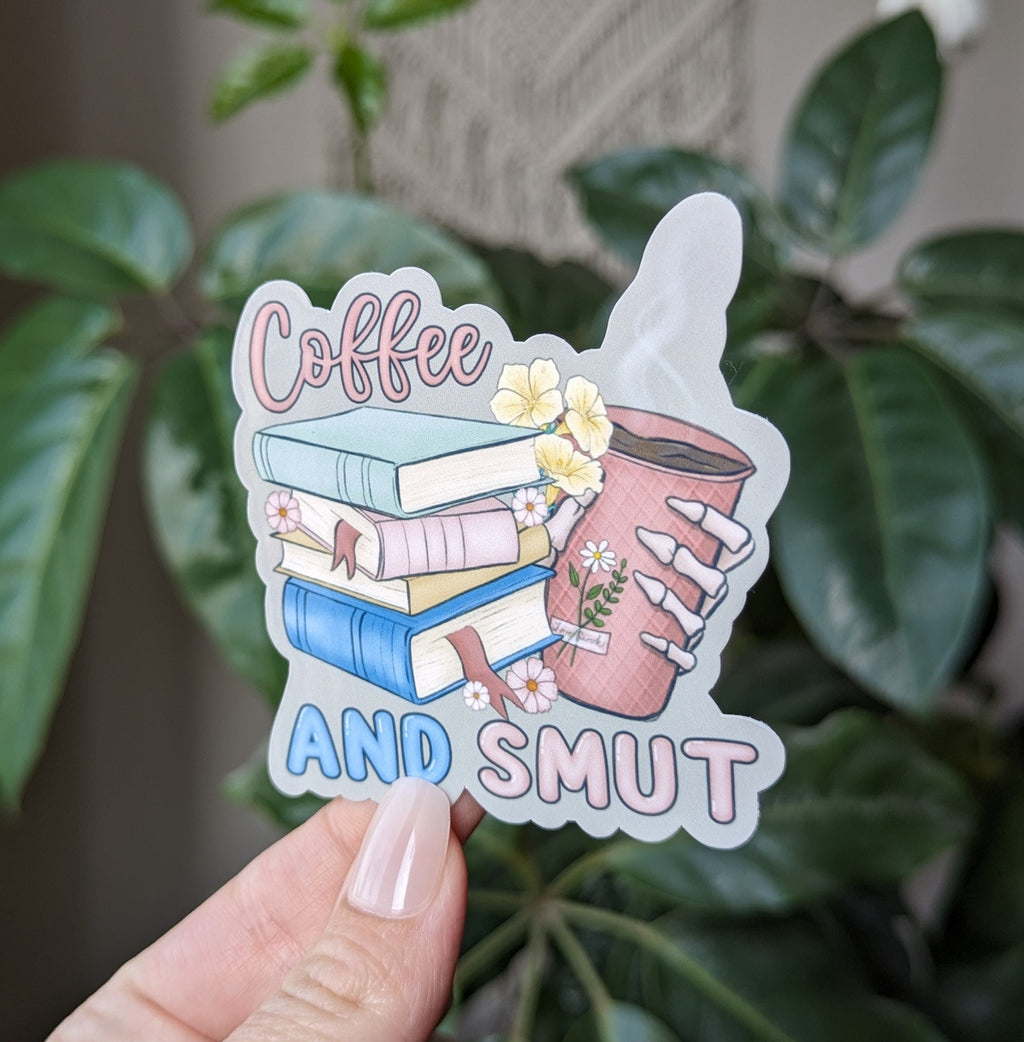 coffee book stickers for kindle, smut reader gifts for women, coffee lover stickers for tumblers, book gifts for book lovers, booktok merch