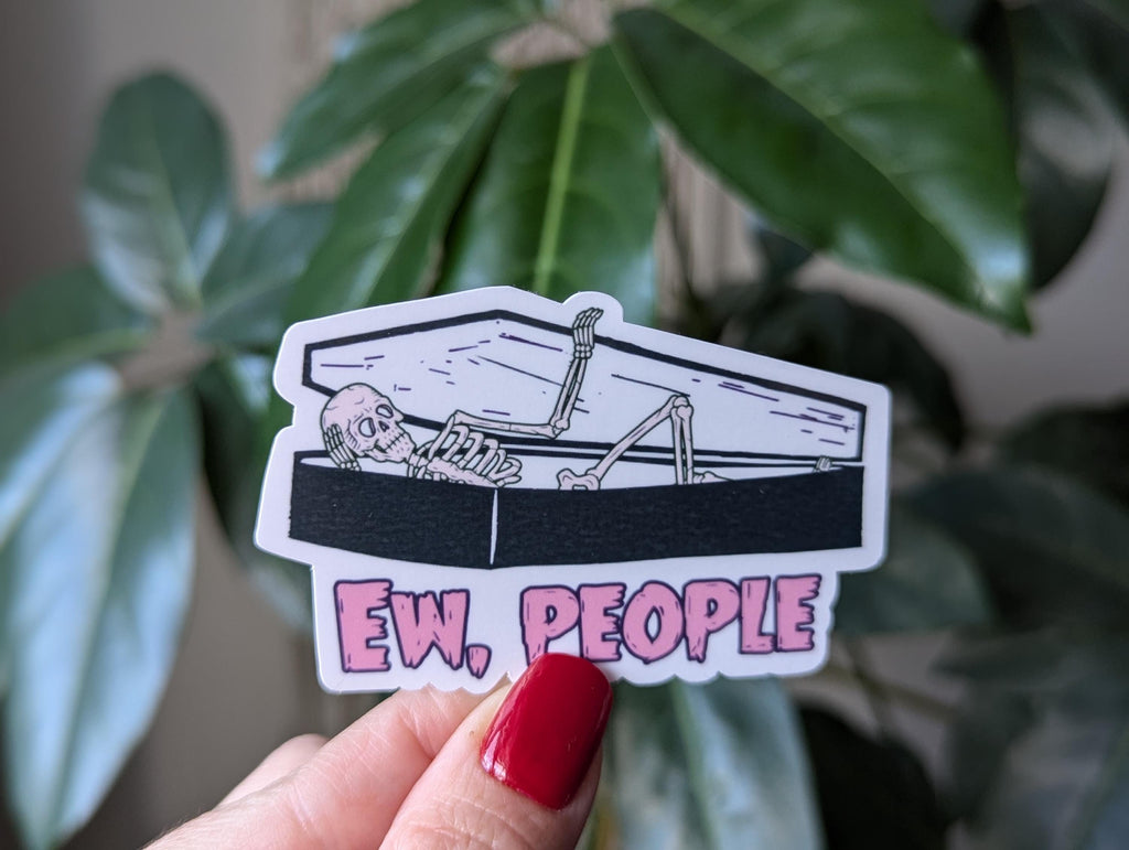 Ew People Introvert Vinyl Sticker