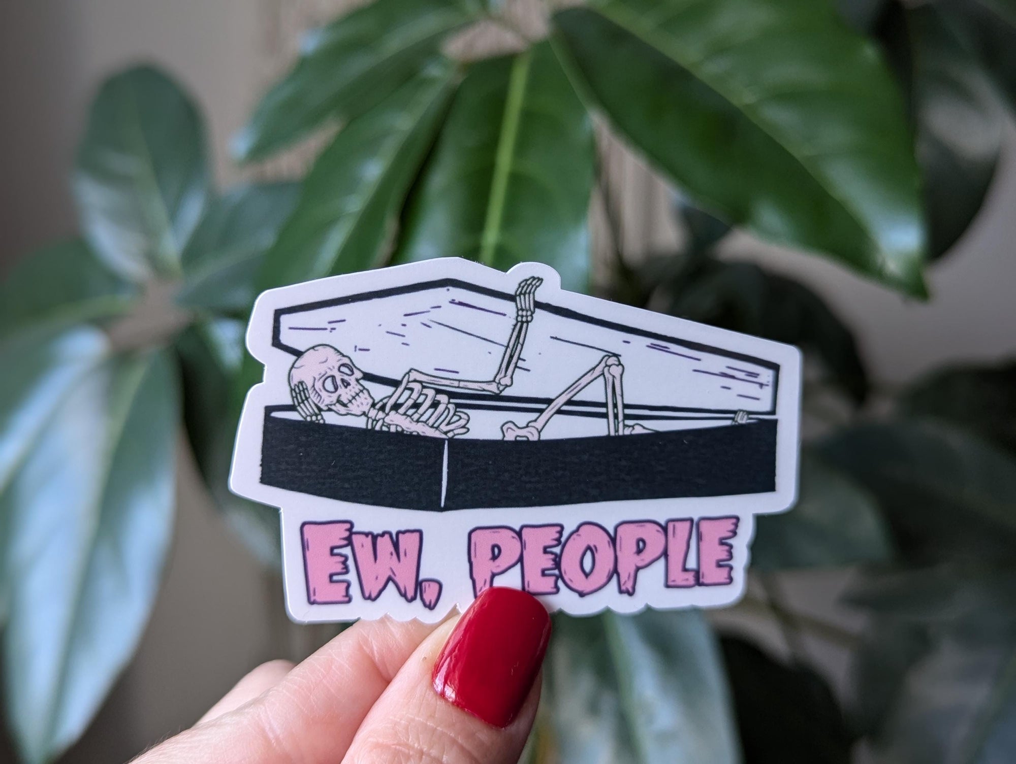 Ew People Introvert Vinyl Sticker