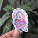 Dead Inside But Still Cute Vinyl Sticker
