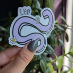 Leo sticker for kindle, astrology stickers for water bottle, zodiac sign sticker, horoscope, witchy gifts for her, metaphysical gifts