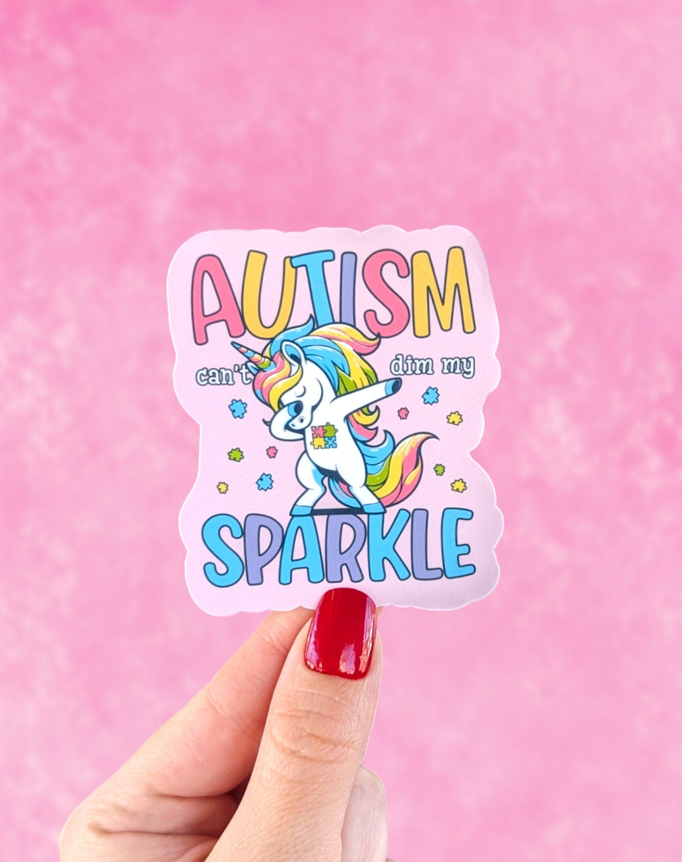 Autism unicorn, neurodivergent stickers for teens inspirational, motivational gifts for students, cute stickers for the classroom, kids gift