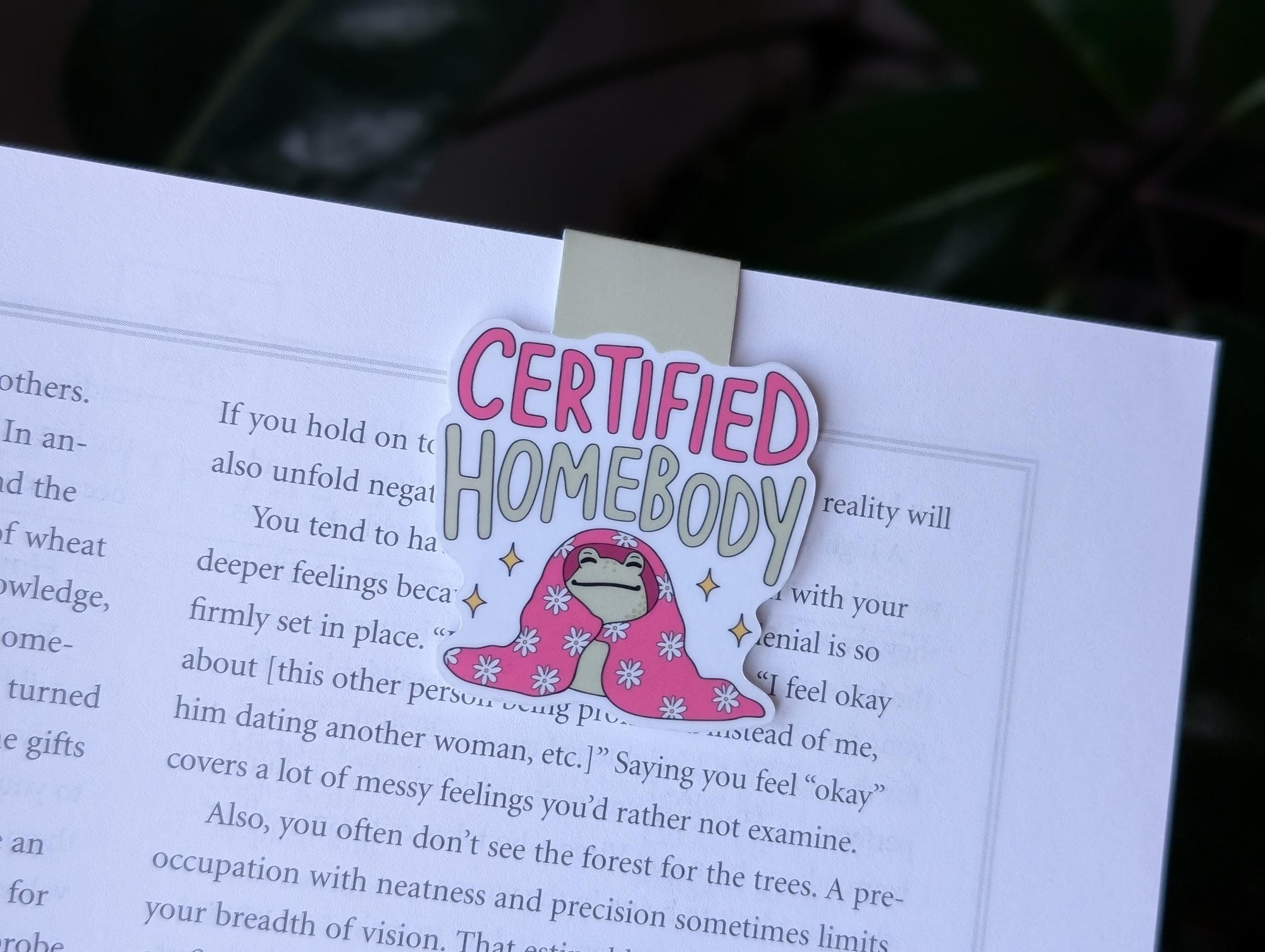 Certified Homebody Magnetic Bookmark