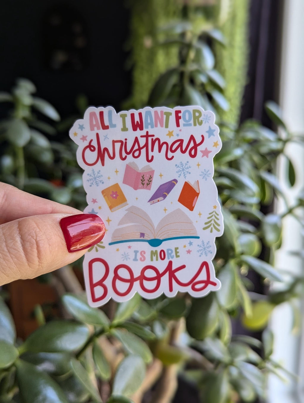 All I want for Christmas is more books, bookish stickers for kindle, book gifts for book lovers, smut reader gifts, book merch, stocking