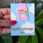 Slut for Books Magnetic Bookmark, Rainbow Page Marker