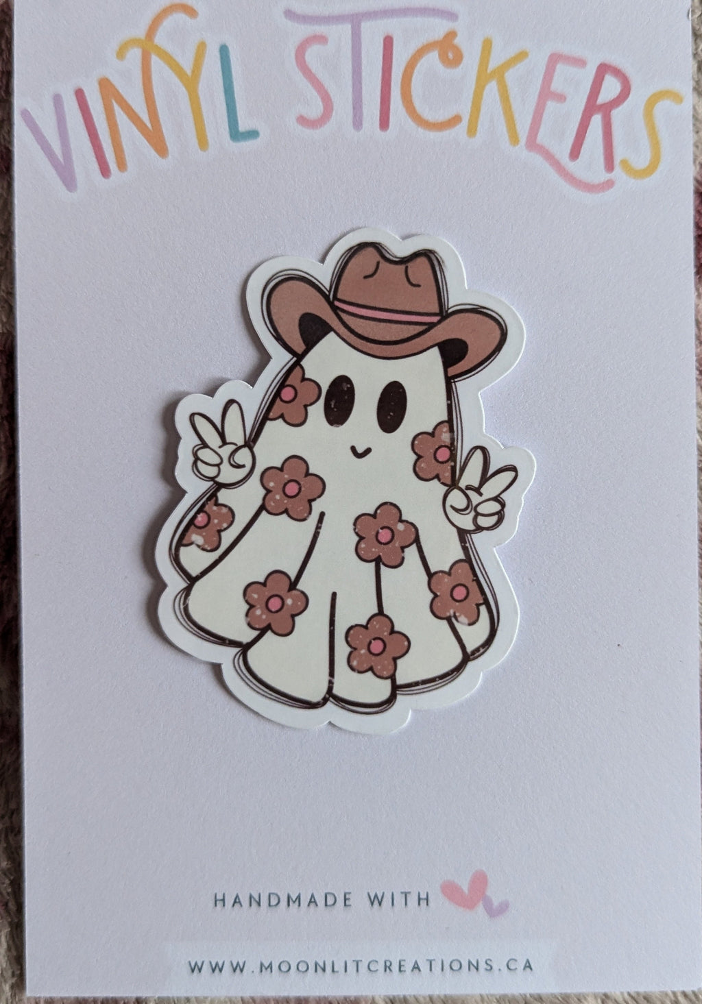 Ghost stickers for water bottle, spooky stickers for Halloween, fall themed gifts for students, Halloween gift for best friend, fall sticker
