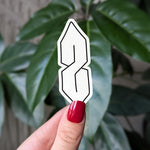 Nostalgic 90s 'S' symbol sticker, retro cool s symbol sticker for 90s kids, gift for millennials, retro graffiti s style sticker