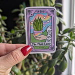 the plant lover tarot card, funny sticker for phone case, cute gift for plant lover, witchy gifts for women, witchcraft stickers for kindle