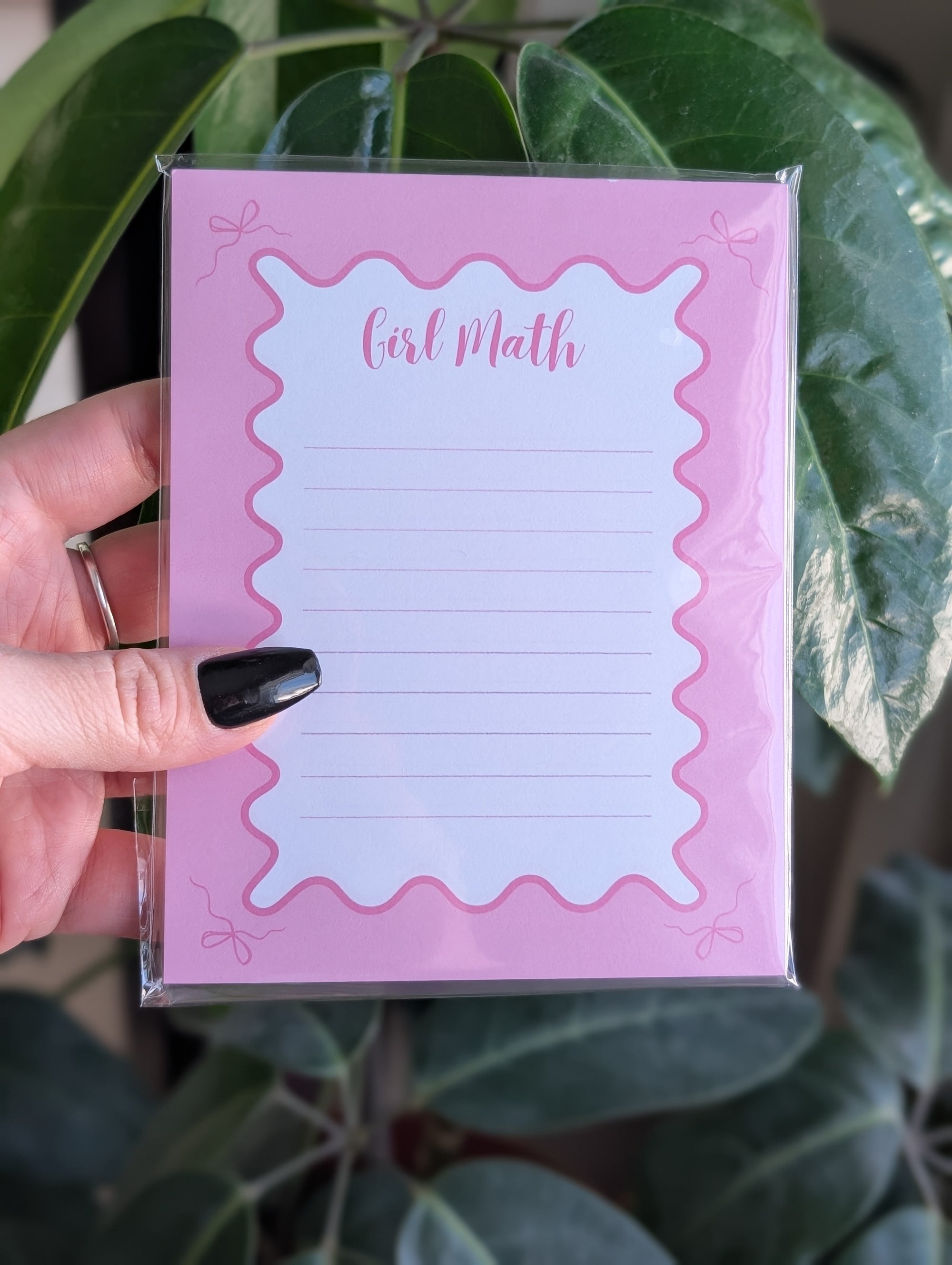 Girl Math Notepad