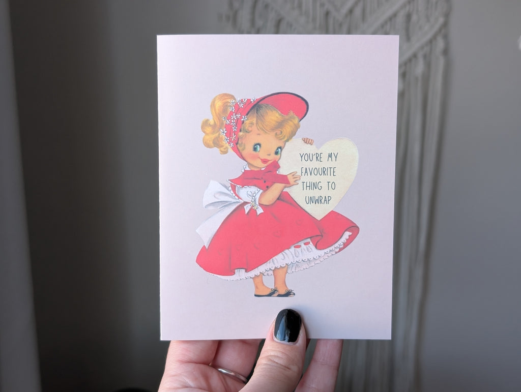 You’re My Favourite Thing to Unwrap Funny Valentine Greeting Card