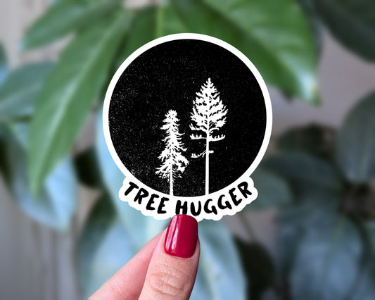 Tree Hugger Forest Aesthetic Sticker
