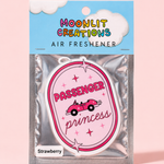 Passenger Princess Car Air Freshener - Cute Pink Car Freshener - Strawberry Scent