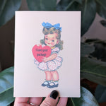 I Love Your Package Funny Valentine Greeting Card