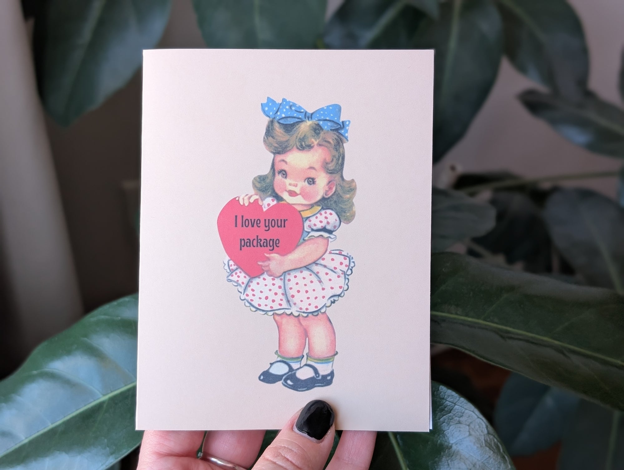 I Love Your Package Funny Valentine Greeting Card