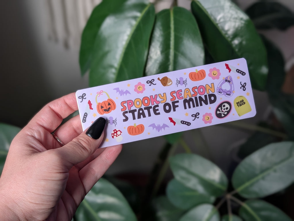 Spooky Season State of Mind Bookmark – Cute Halloween Bookmark