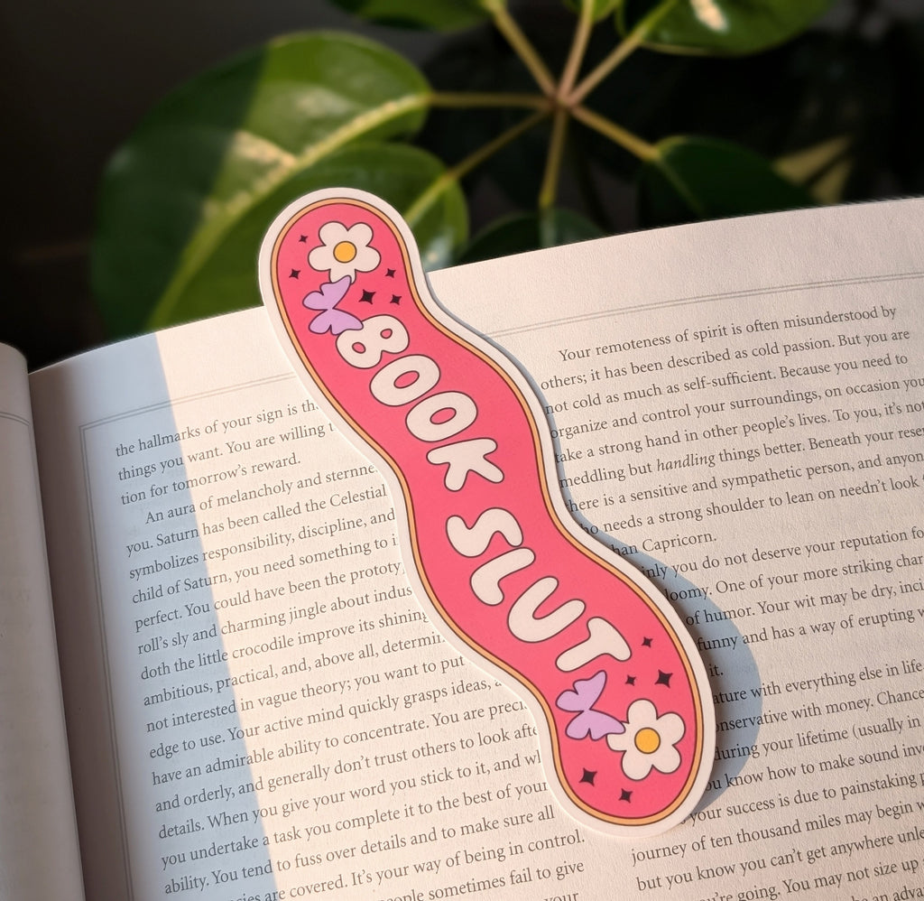 Retro Book Slut Bookmark