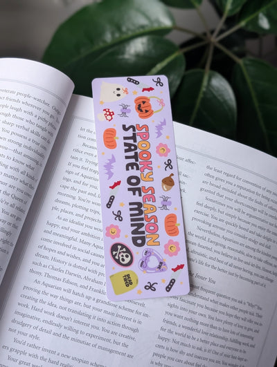 Spooky Season State of Mind Bookmark – Cute Halloween Bookmark