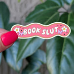 Book Slut – Pink Floral Butterfly Reading Sticker for Book Lovers