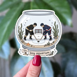 The Boy Aquarium Sticker | Funny Hockey Boyfriend & Hockey Player Decal