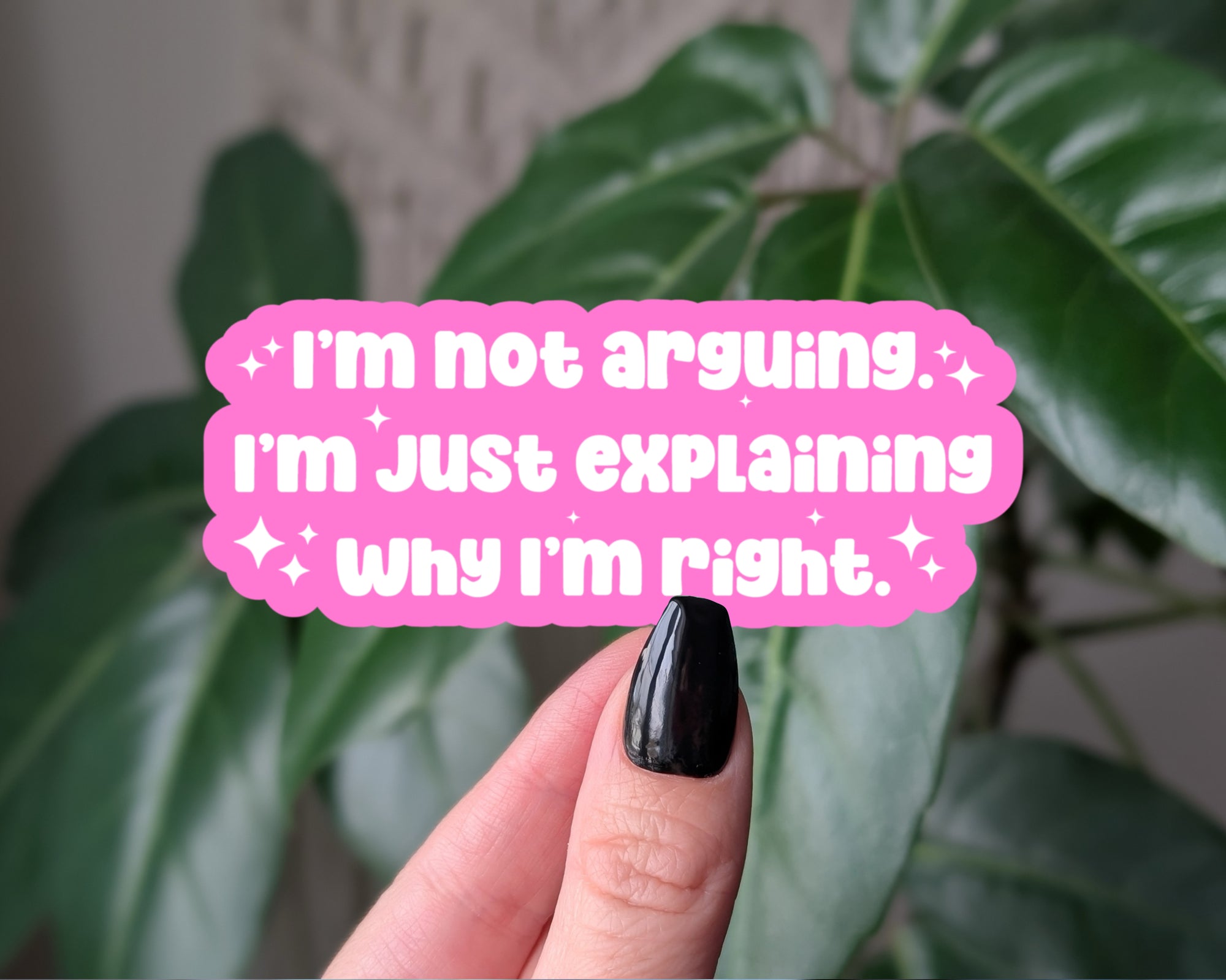 I’m Not Arguing, I’m Just Explaining Why I’m Right – Funny Quote Sticker