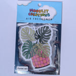 Monstera Plant Car Air Freshener | Forest Rain Scent
