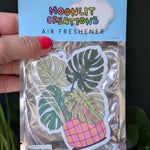 Monstera Plant Car Air Freshener | Forest Rain Scent