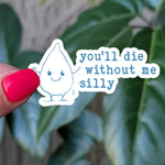 Hydration Reminder Sticker for Water Bottles