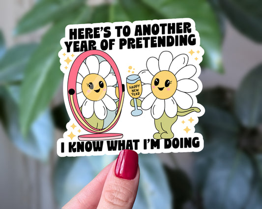 Figuring It Out As I Go Funny Sticker